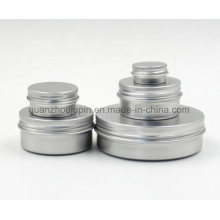 OEM High Quality Aluminum Wax Cream Cosmetic Jar with Cap